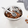 Wavy Bowl Set with Spoon Wavy Set Silver Serving Bowl