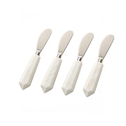 White Marble Stone Spreaders Set 4