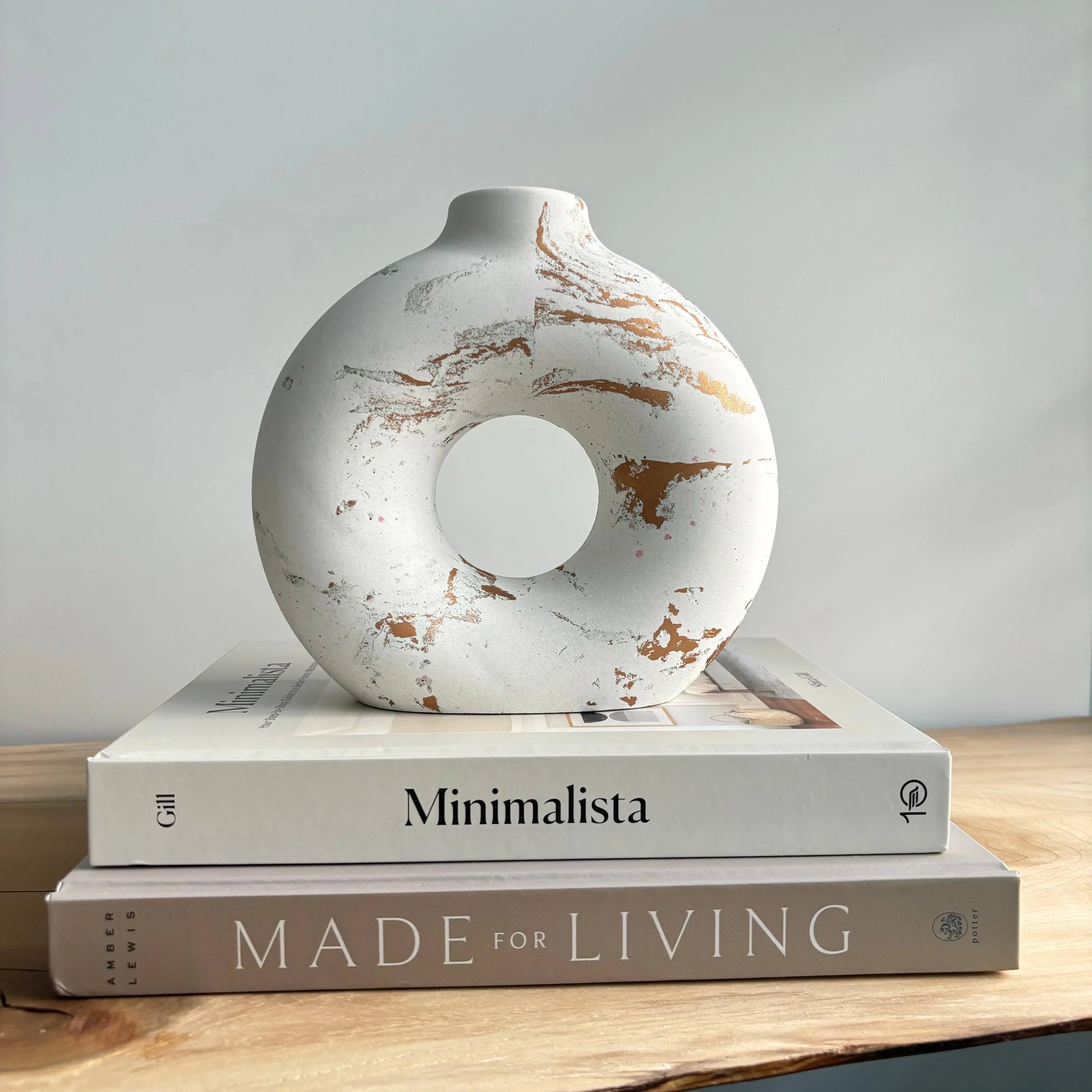 Marble Halo Vase Decorative Vases