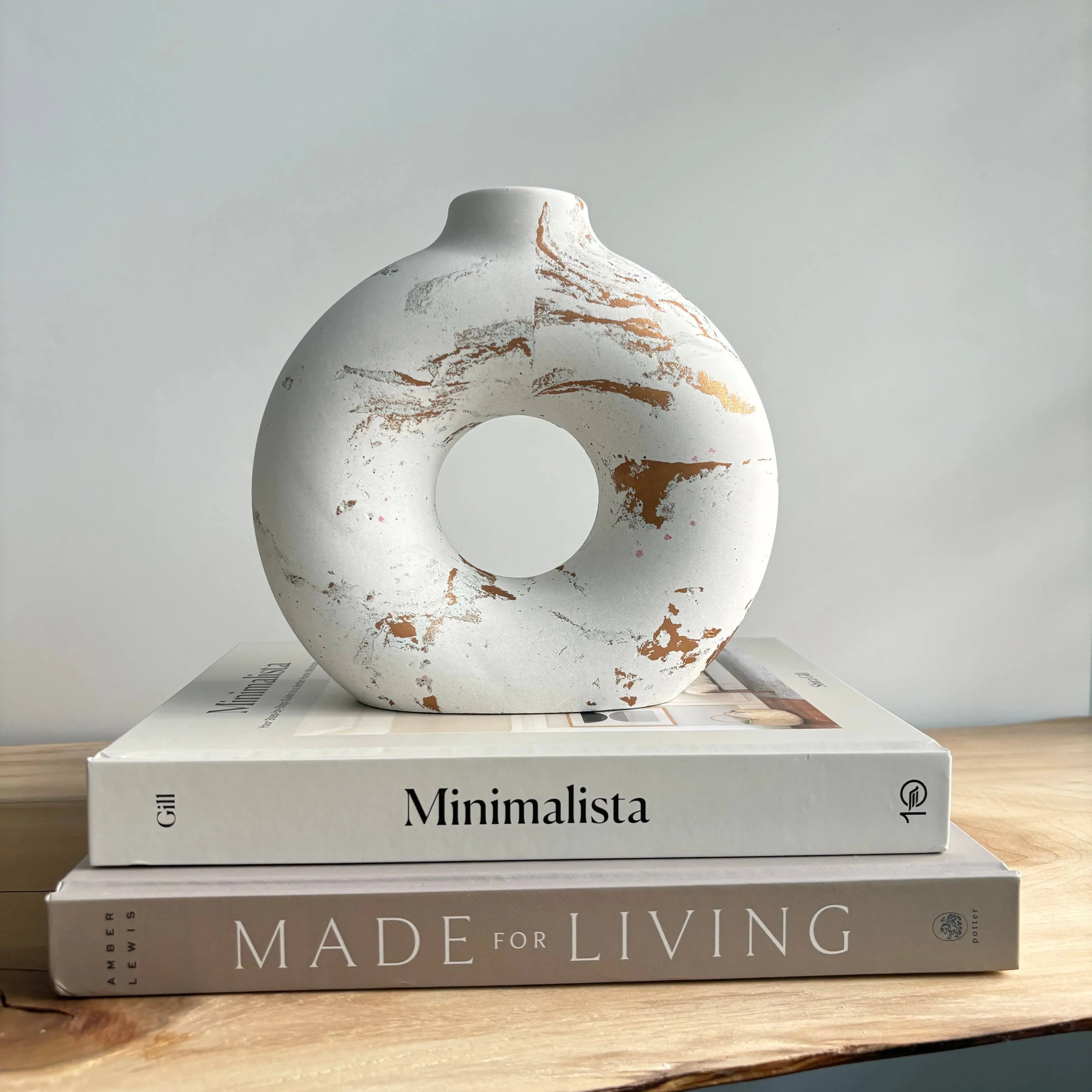 Marble Halo Vase Decorative Vases