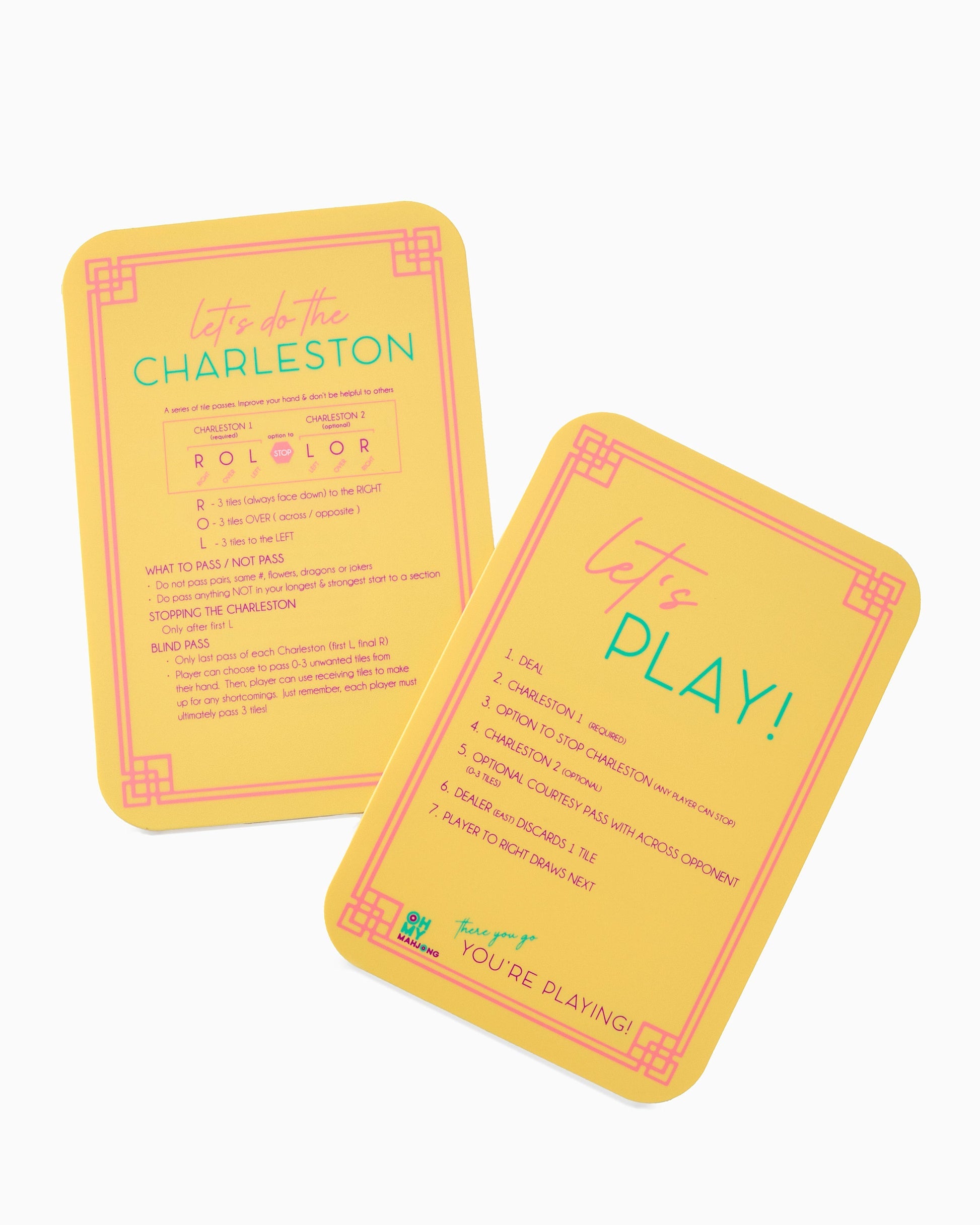 Tile Shufflers s/2 Yellow Games - Oh My Mahjong